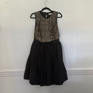 Sequined Fit and Flare Dress - Size 8